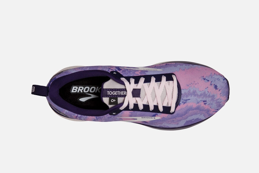 Brooks Running Shoes Womens Purple/Silver/Pink - Revel 4 Road - 4605-QHJOF